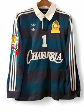 Willy Chavarria x adidas Mexico Long Sleeve Rugby Shirt Size Men’s Small (NWT)